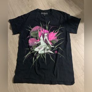 Y2K graphic tee fairy art grunge